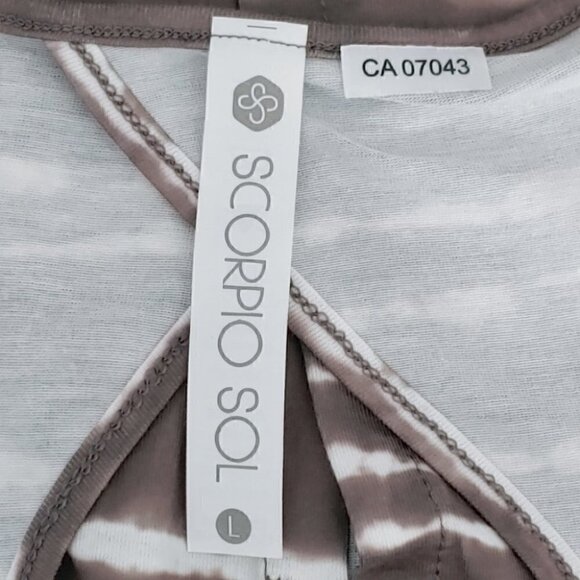 NWT SCORPIO SOL Warrior key hole tie dye active tank - Picture 7 of 12